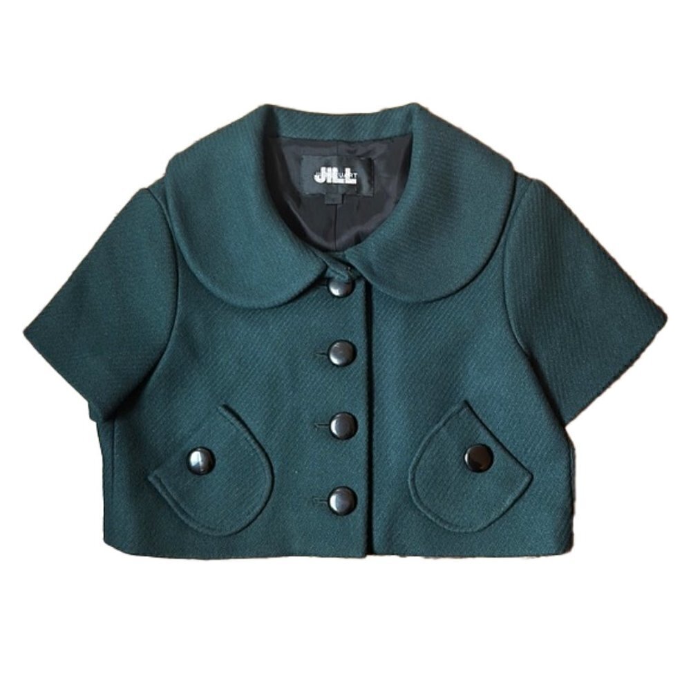 🆕 JILL STUART Cropped Green Jacket size 6